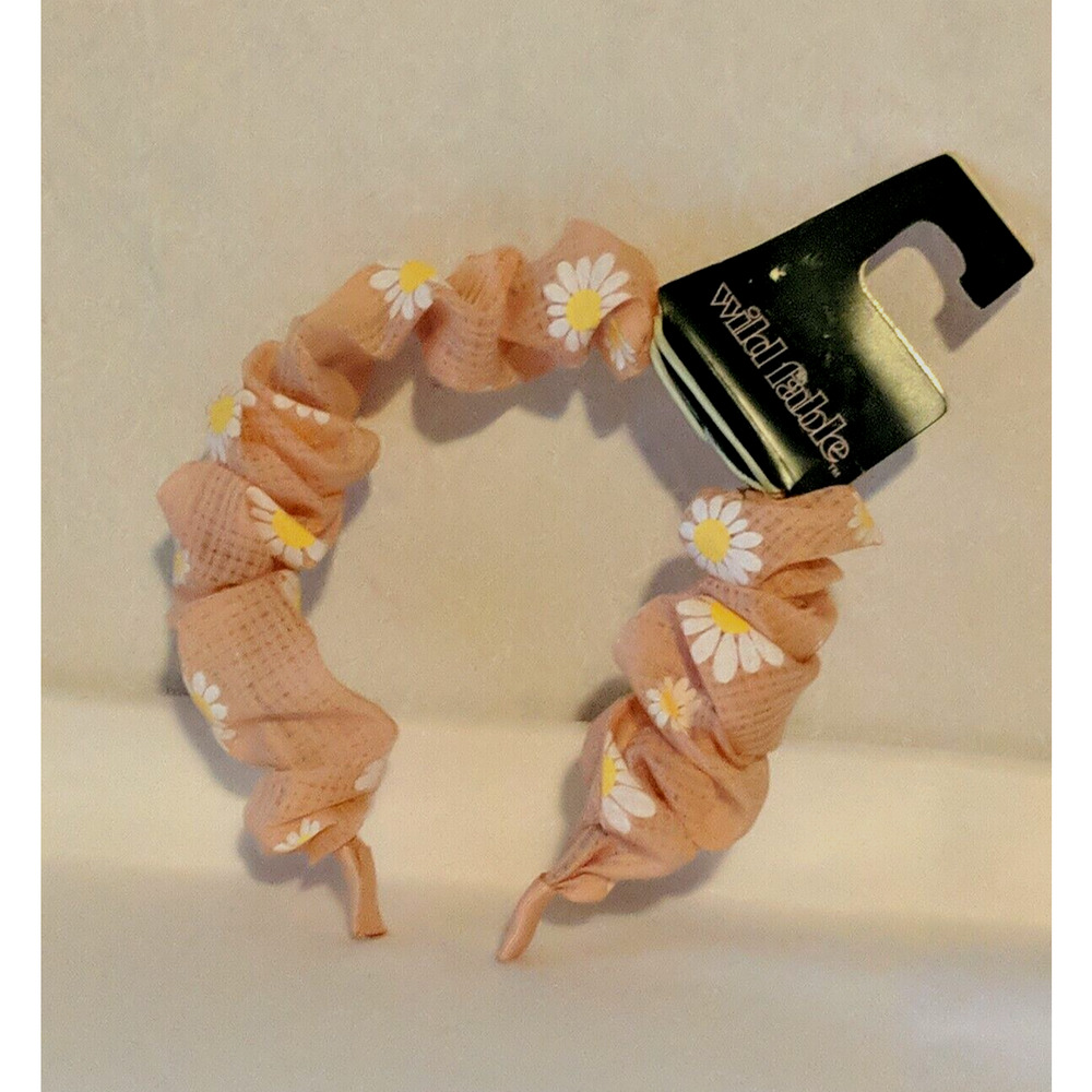 Wild Fable Hairband with Daisies Pink Headband Hair Accessories
